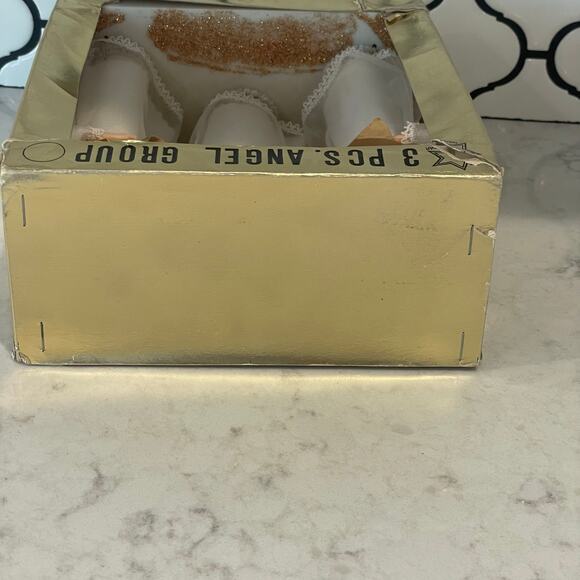 Vintage Bright Star Angel Choir Trio Made in Japan Christmas Angels w/ Box 
1950 - Picture 9 of 9